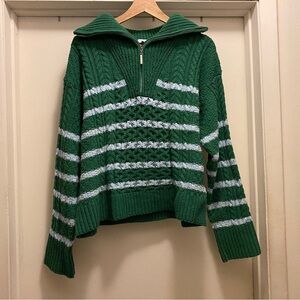 La Ligne Target Quarter Zip Turtleneck Sweater